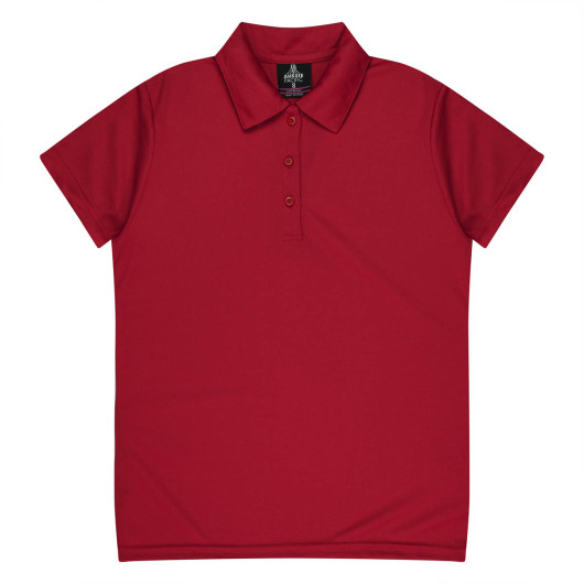 Hawksburn Womens Polos Red